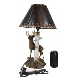 Big Elk Stag Antler Rock Climbing Slope Table Lamp Big Elk Stag Antler Rock Climbing Slope Table Lamp