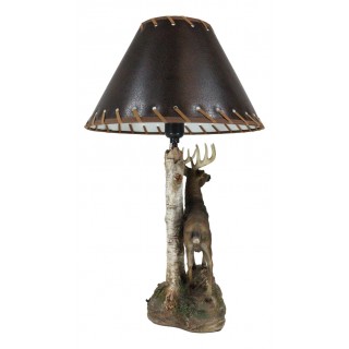 Big Elk Stag Antler Rock Climbing Slope Table Lamp Big Elk Stag Antler Rock Climbing Slope Table Lamp