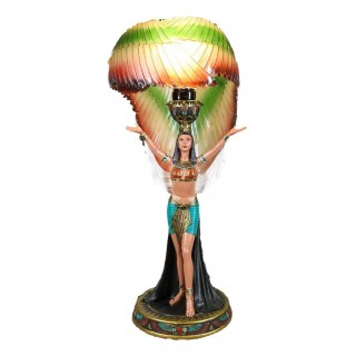 Ancient lighting Egyptian goddess lamp statue Ancient lighting Egyptian goddess lamp statue