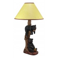 Summer Lazy Time 2 Black Bear Table Lamp