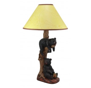 Summer Lazy Time 2 Black Bear Table Lamp