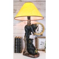 Summer Lazy Time 2 Black Bear Table Lamp