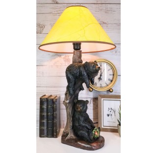 Summer Lazy Time 2 Black Bear Table Lamp