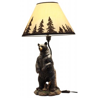 Black Bear Table Lamp Sculpture Decoration Black Bear Table Lamp Sculpture Decoration