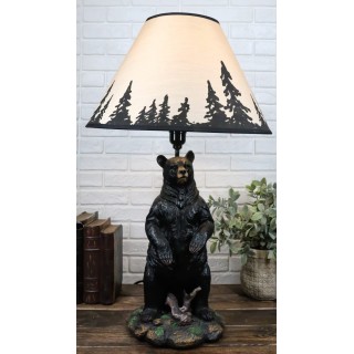 Black Bear Table Lamp Sculpture Decoration Black Bear Table Lamp Sculpture Decoration